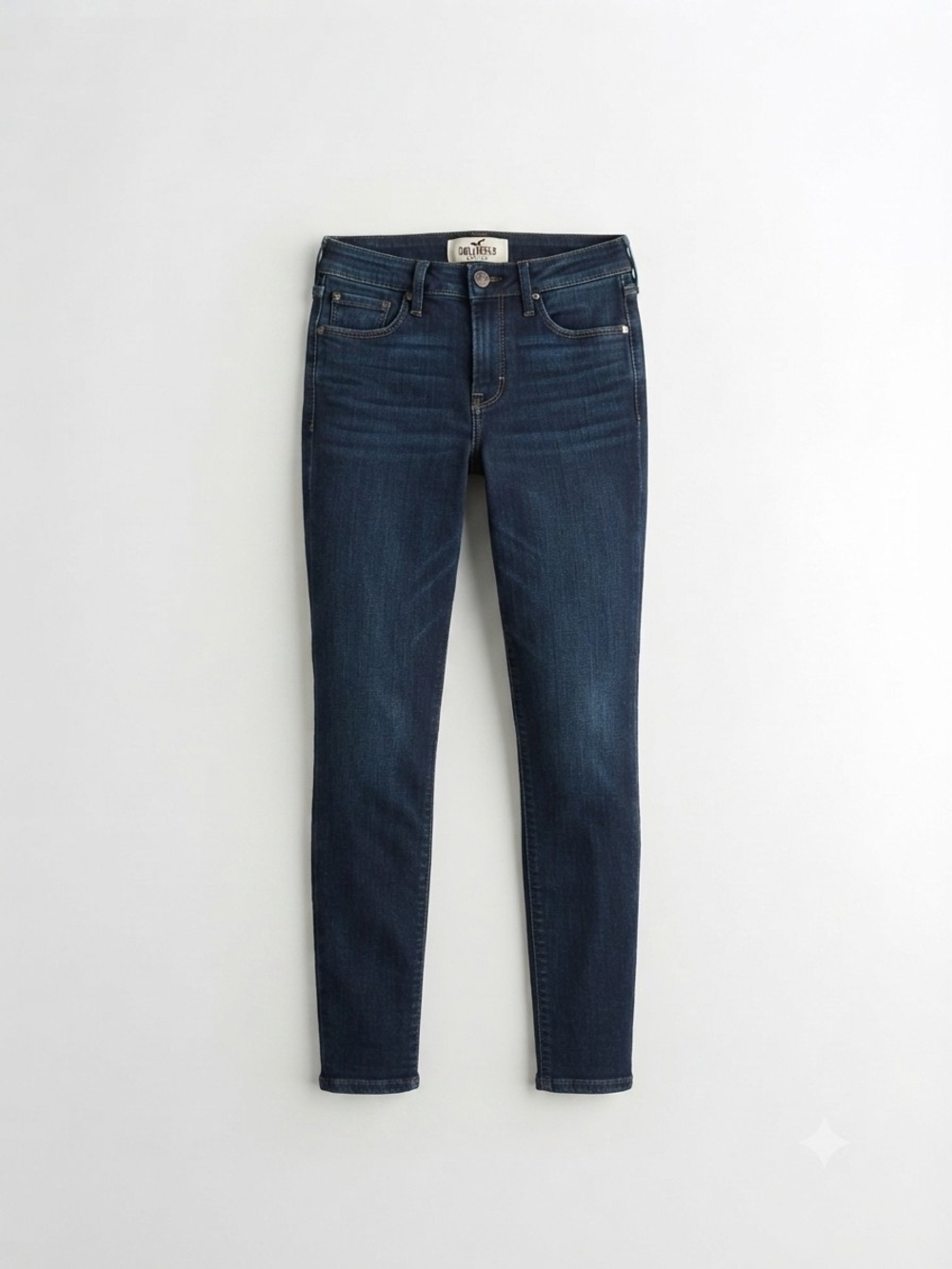 Hollister Curvy High-Rise Dark Wash Super Skinny Jeans For Womans Size 5